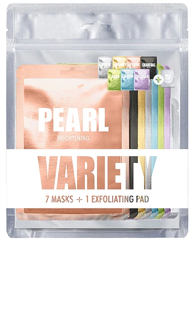Lapcos Pearl Variety 7 Mask & 1 Exfoliating Pad Pack In N,a