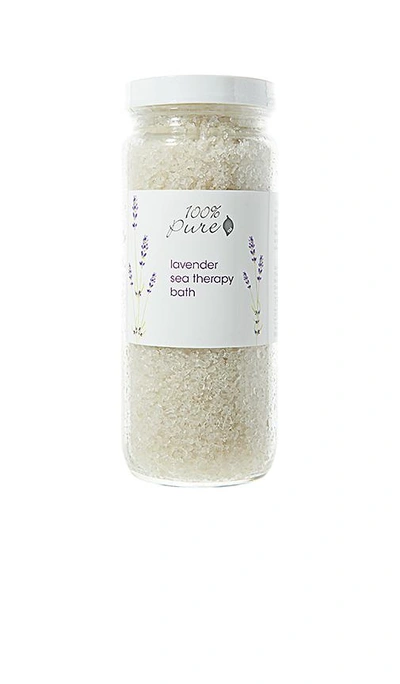 100% Pure Sea Salt Therapy Bath Soak In Beauty: Na. In Lavender
