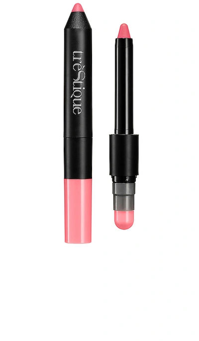 Trestique Matte Color & Shiny Balm Lip Crayon In Nammos Pink & Pink Champagne