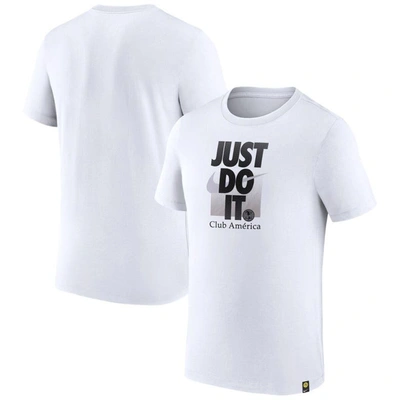 Nike Club America Just Do It  Men's Soccer T-shirt In White