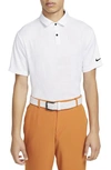 Nike Dri-fit Tour Camo Jacquard Golf Polo In White