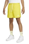 Nike Men's  Sportswear Sport Essentials Woven Lined Flow Shorts In Yellow