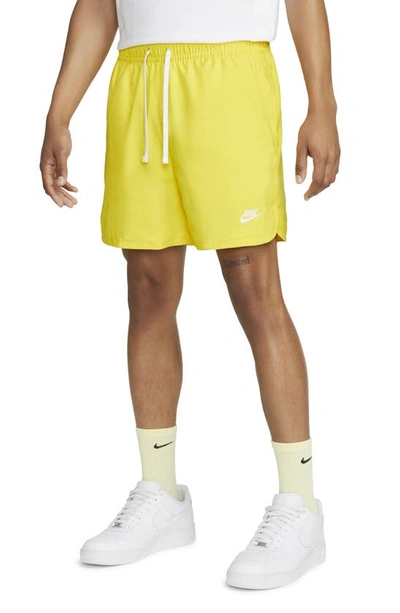 Nike Men's  Sportswear Sport Essentials Woven Lined Flow Shorts In Yellow