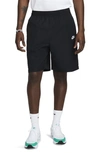 Nike Men's Club Woven Cargo Shorts In Black