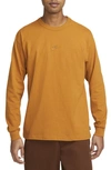 Nike Men's  Sportswear Premium Essentials Long-sleeve T-shirt In Brown