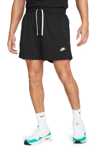Nike Men's Club Mesh Flow Shorts In Black