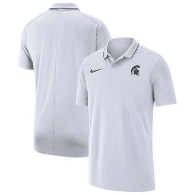 Nike Michigan State  Men's Dri-fit College Coaches Polo In White
