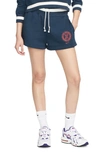 Nike Women's  Sportswear Phoenix Fleece Heritage High-waisted Shorts In Blue
