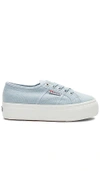 Superga 2790 Platform Sneaker In Blue