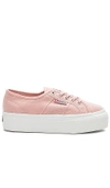 Superga 2790 Platform Sneaker In Light Pink