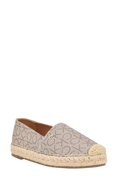 Calvin Klein Popular Espadrille Flat In Natural