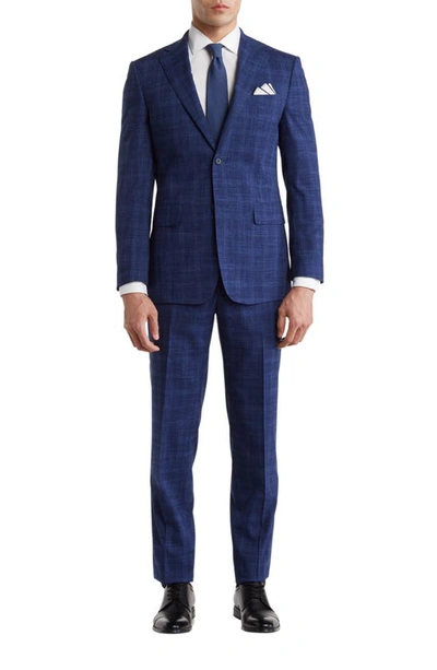 English Laundry Trim Fit Notch Lapel Suit In Blue