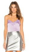 Cami Nyc The Racer Charmeuse Cami In Lavender