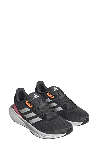 Adidas Originals Runfalcon 3.0 Running Shoe In Grey/ White/ Beam Pink