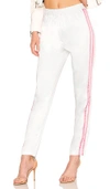 Lovers & Friends Tailored Track Trouser In White