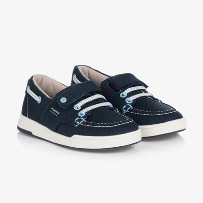 Mayoral Kids' Boys Navy Blue Velcro Sneakers