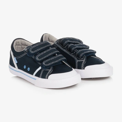 Mayoral Kids' Boys Navy Blue Canvas Trainers