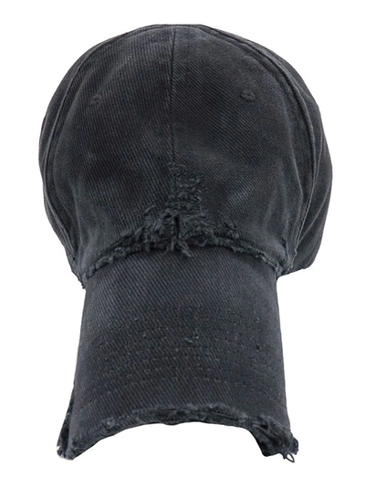 Balenciaga Dog Bite Baseball Hat In Black