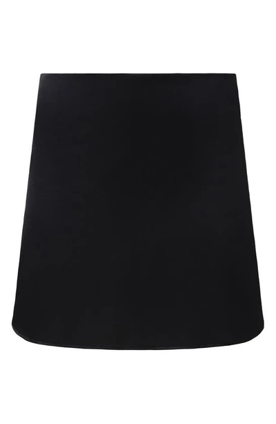 Weworewhat Mini Split Miniskirt In Black