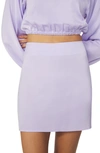 Weworewhat Mini Split Miniskirt In Heather Purple