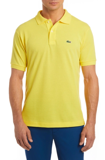 Lacoste 'l1212' Pique Polo In Daphne Yellow