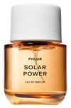 Phlur Solar Power Eau De Parfum Travel Spray 0.33 oz / 10 ml Eau De Parfum Spray In Brown