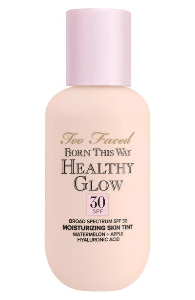 Too Faced Born This Way Healthy Glow Spf 30 Skin Tint Foundation Snow 2.03 oz / 60ml In Snow