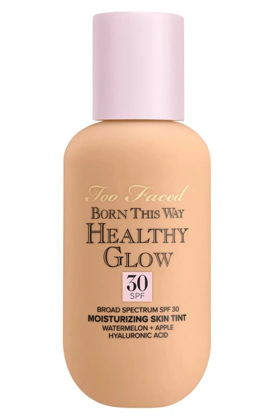 Too Faced Born This Way Healthy Glow Spf 30 Skin Tint Foundation Light Beige 2.03 oz / 60ml In Light Beige