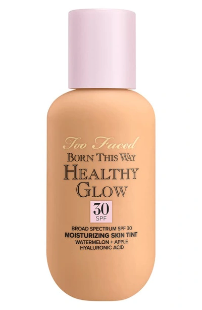 Too Faced Born This Way Healthy Glow Spf 30 Skin Tint Foundation Natural Beige 2.03 oz / 60ml In Natural Beige
