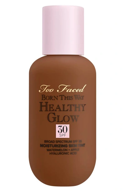 Too Faced Born This Way Healthy Glow Spf 30 Skin Tint Foundation Cocoa 2.03 oz / 60ml In Cocoa