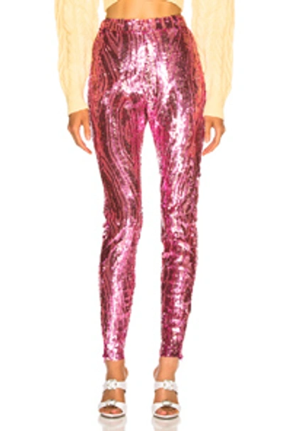 Attico Sequin Pant In Pink