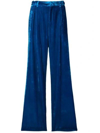 Attico Palazzo Pants In 376 Electric Blue