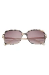 Ted Baker 56mm Square Sunglasses In Ivory