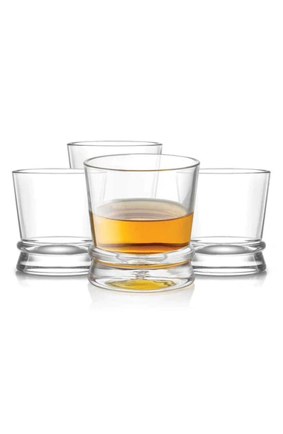 Joyjolt Afina Double Old Fashioned Glass In Clear