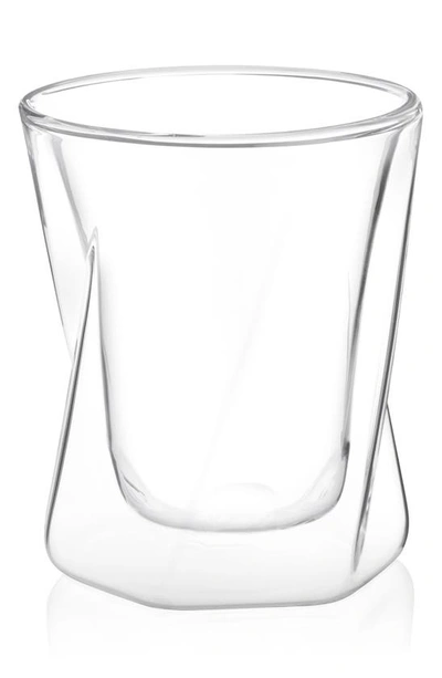 Joyjolt Lacey Double Old Fashioned Glass In Clear