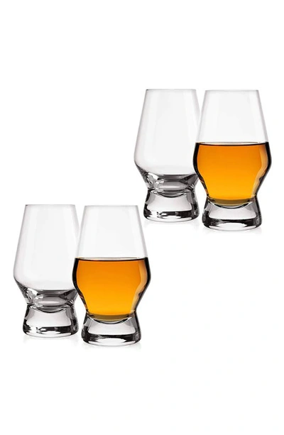 Joyjolt Halo Whiskey Glass In Clear