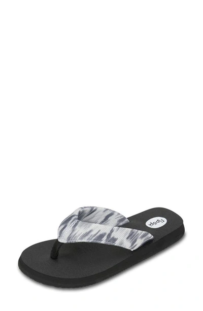 Floopi Luna Thong Sandal In Black