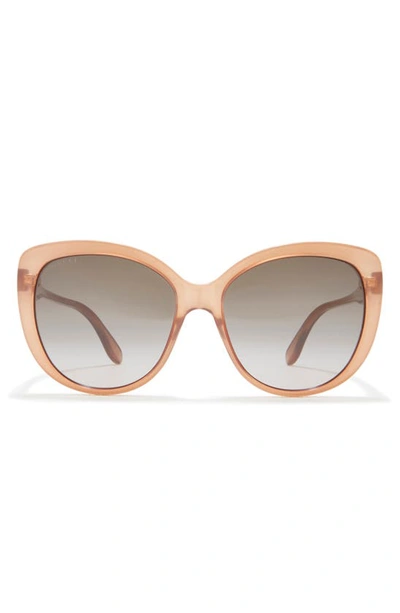 Gucci 57mm Cat Eye Sunglasses In Brown