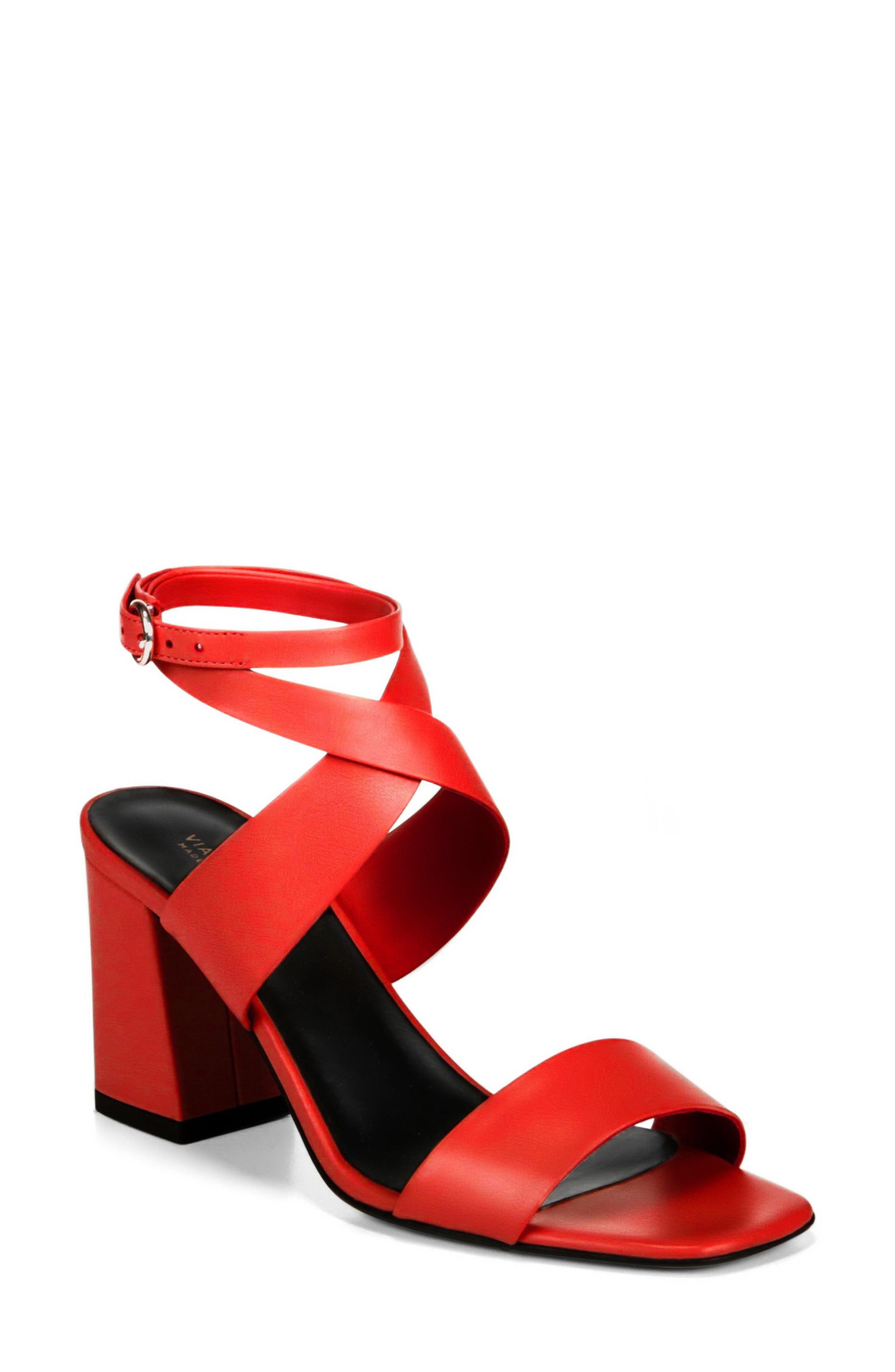 via spiga red sandals
