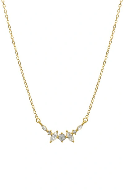 Adornia 14k Gold Plate Crystal Necklace