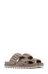 Sorel Roaming Slide Sandal In Omega Taupe/ Chalk