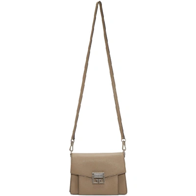 Givenchy Small Gv3 Leather Crossbody Bag - Beige In Linen