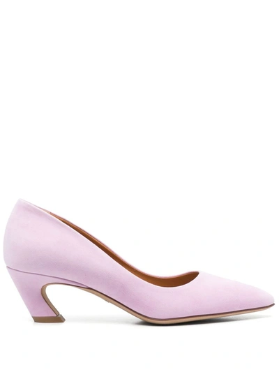 Chloé Oli Leather Pumps In Violet