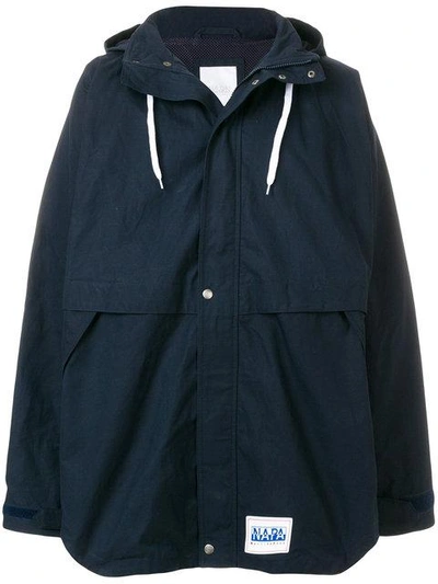 Napa By Martine Rose Adonis Hooded Parka In Blue