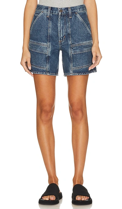 Agolde Cooper Mini Cargo Shorts In Ambition