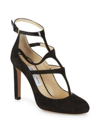 Jimmy Choo Doll Suede Pumps In Black