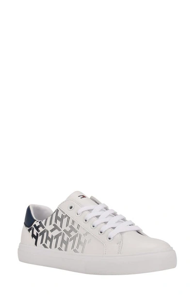 Tommy Hilfiger Loura Sneaker In White/ Twilight Blue