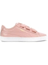 Puma Basket Heart Patent Sneakers In Pink