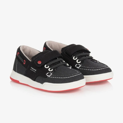 Mayoral Teen Boys Black Velcro Sneakers