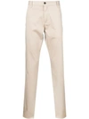 Emporio Armani Mid-rise Straight Leg Jeans In Neutrals